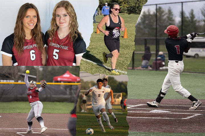 A collage image of student athletes.